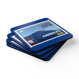 AA Stamp Corkwood Coaster Set