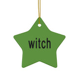Witch Graphic Ornament