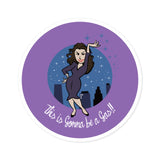 Gonna be a Gas Round Vinyl Stickers