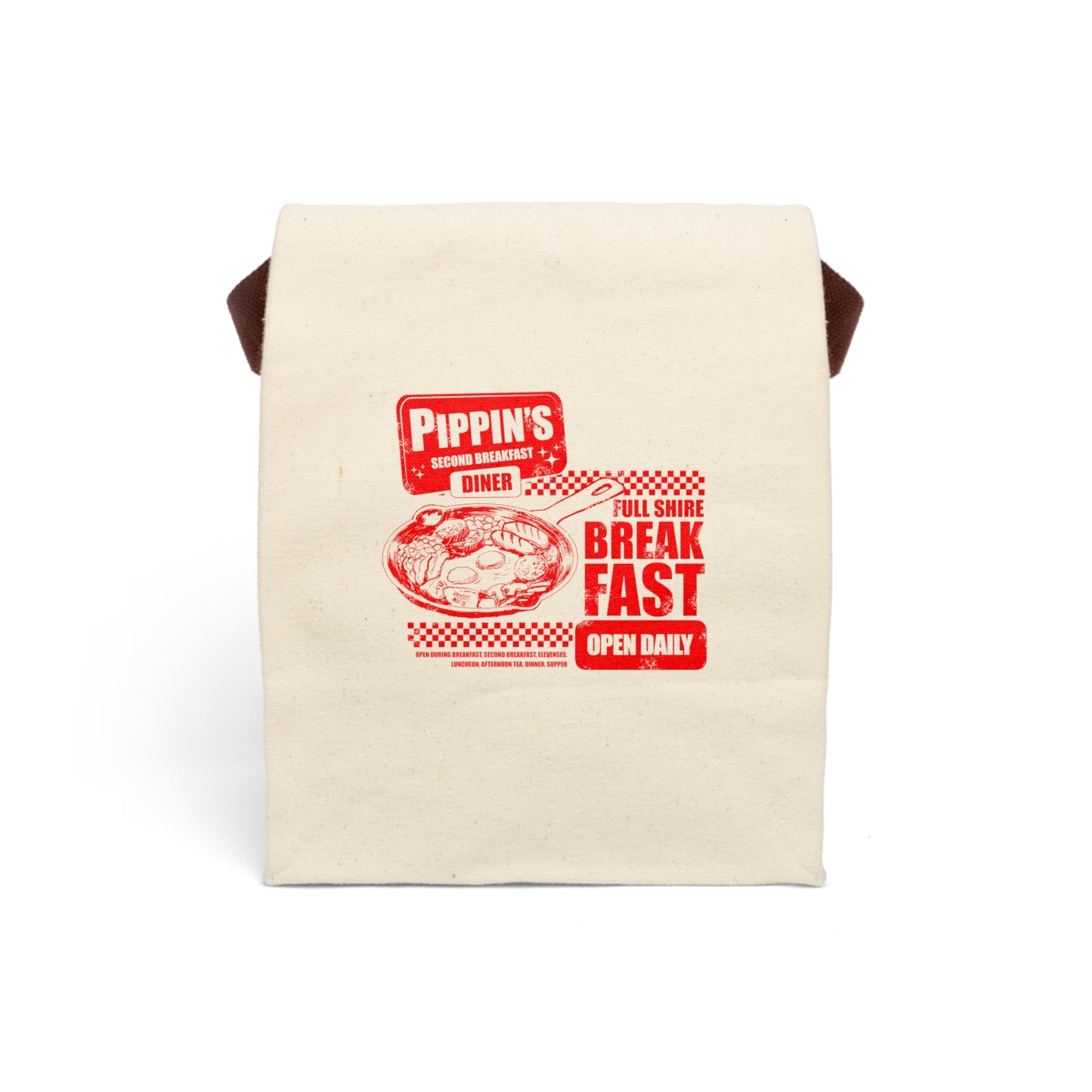 Full Breakfast Canvas Lunch Bag