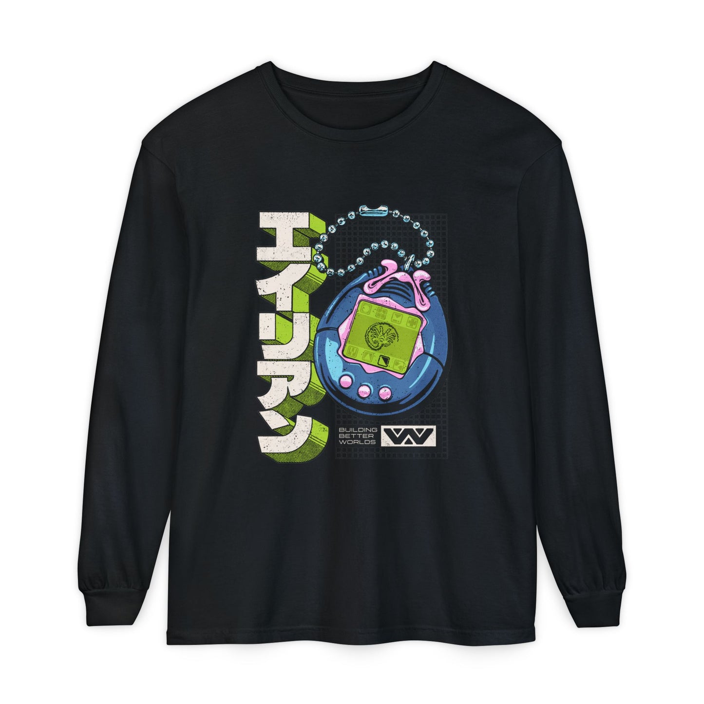 Alien Tamagotchi Long Sleeve T-Shirt