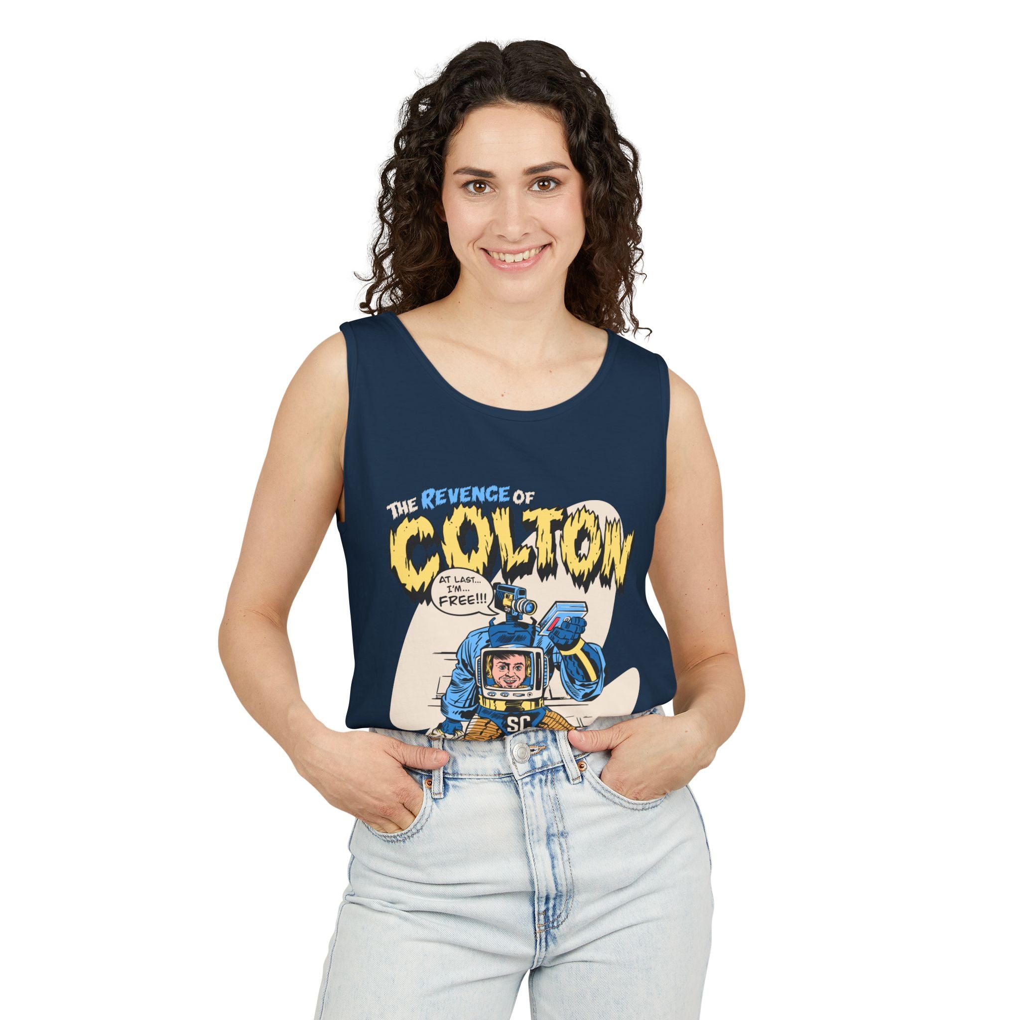 Colton in the TV Tank Top