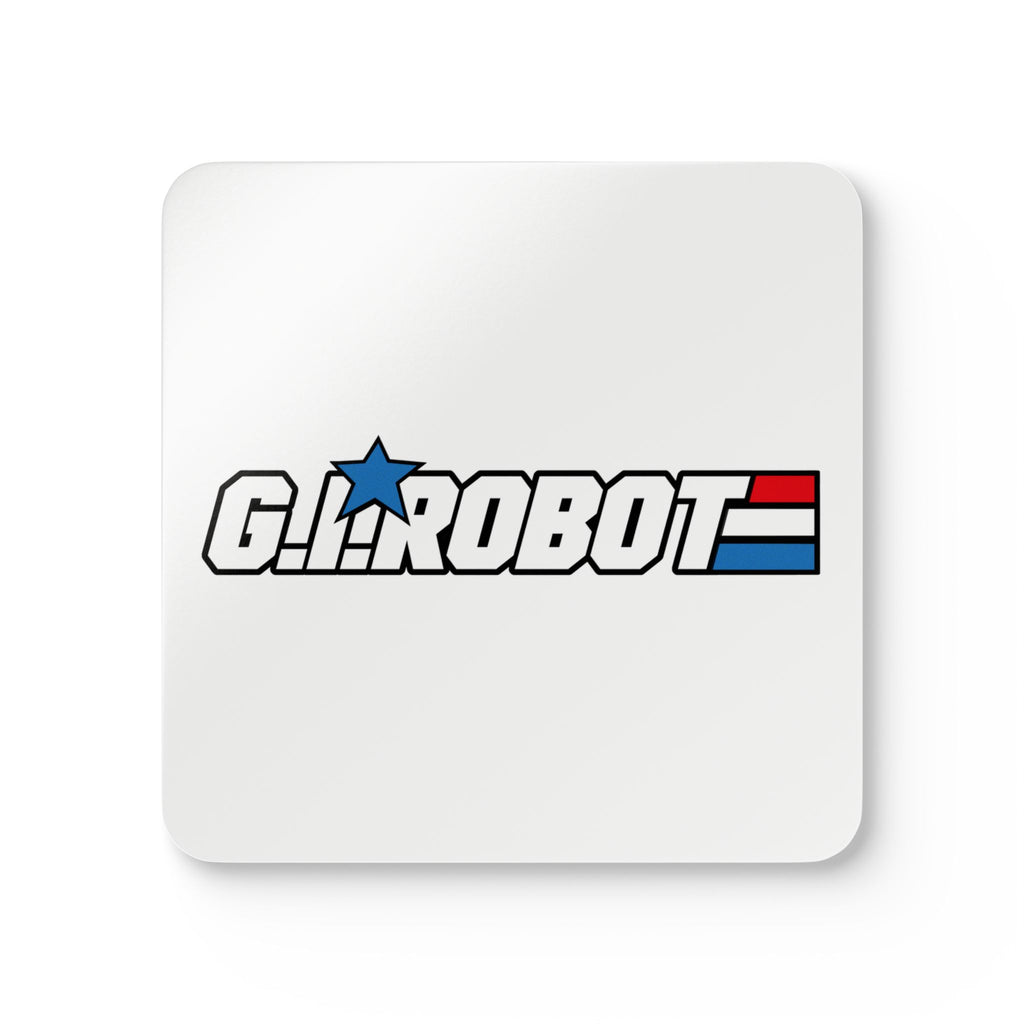 Robot Soldier Corkwood Coaster Set