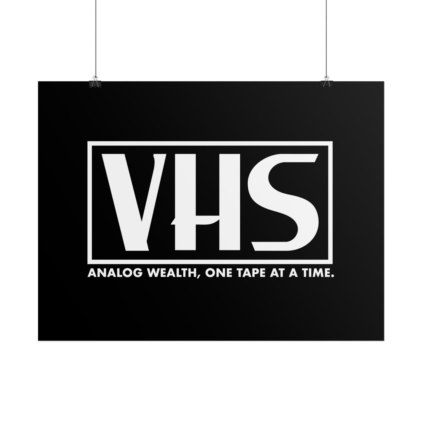 Analog Wealth VHS Art Print