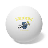 Thunderboltz Soccer Ping Pong Balls, 6 pcs