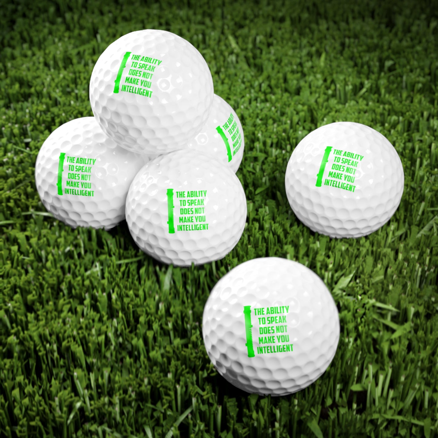 Ability to Speak Golf Balls, 6pcs