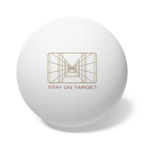 Stay on Target Ping Pong Balls, 6 pcs