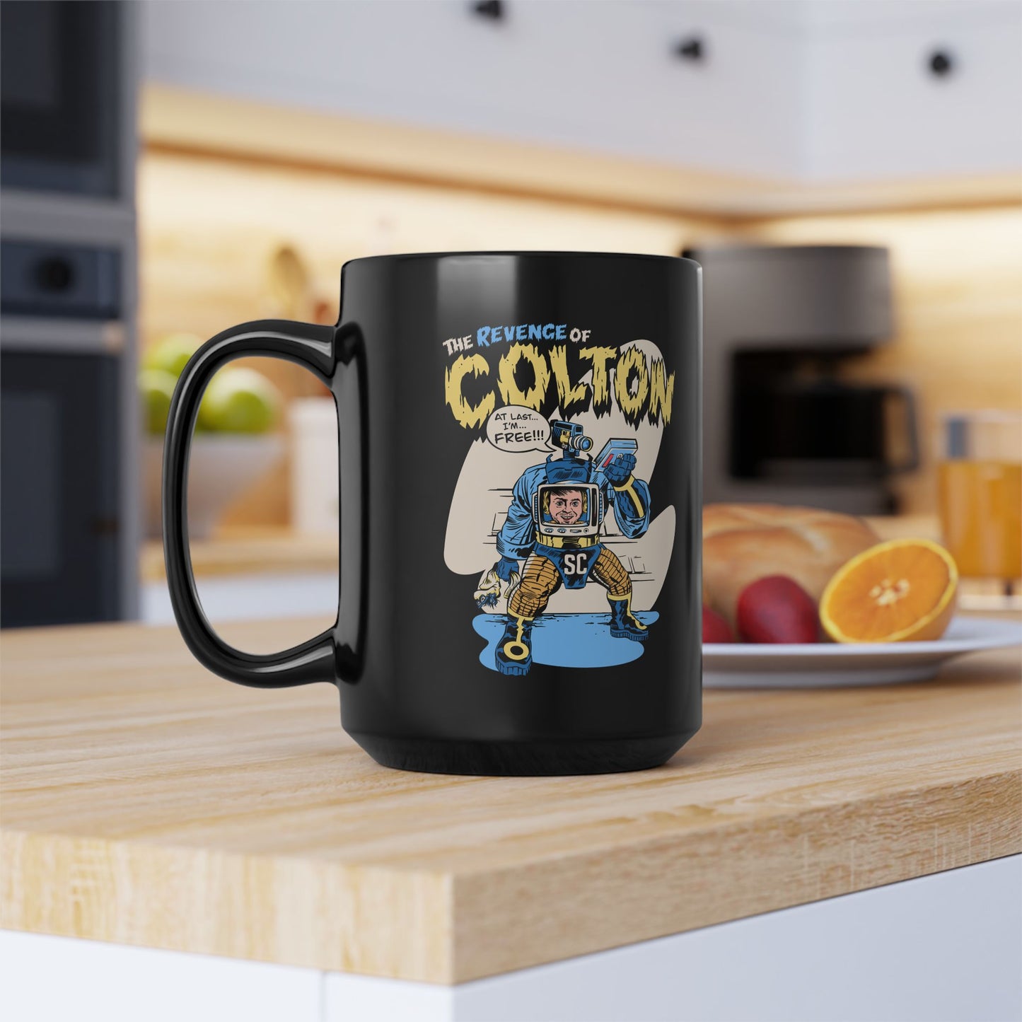 Colton in the TV Mug