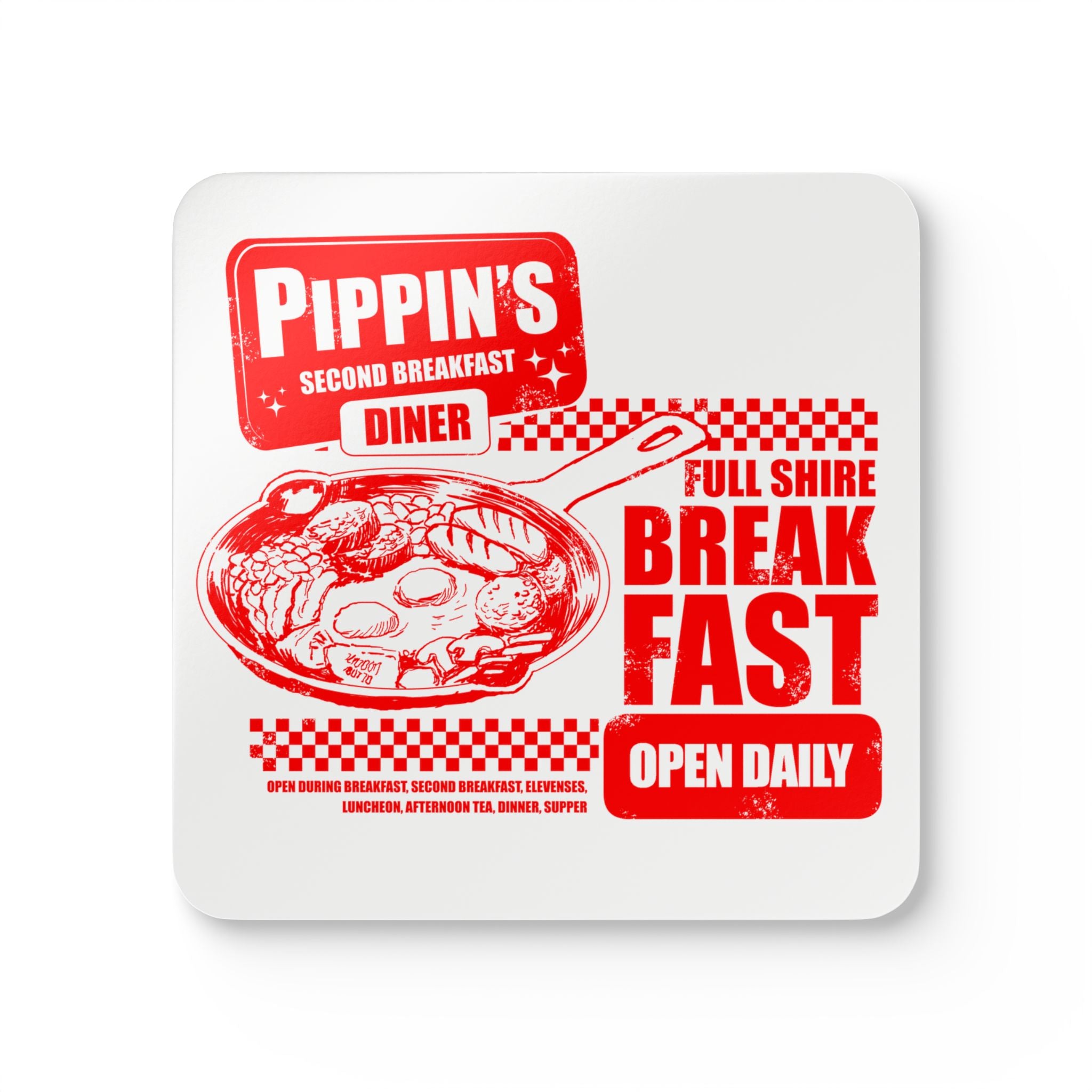 Full Breakfast Corkwood Coaster Set