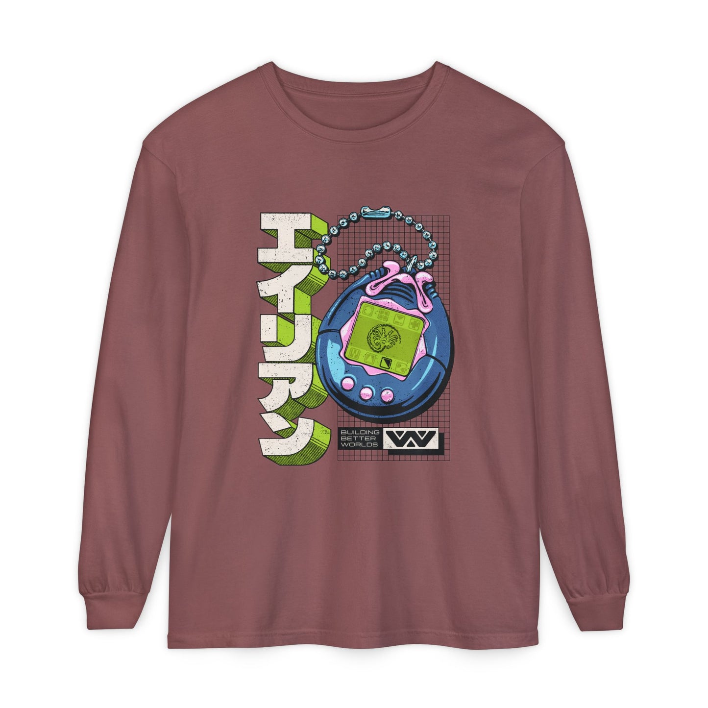 Alien Tamagotchi Long Sleeve T-Shirt