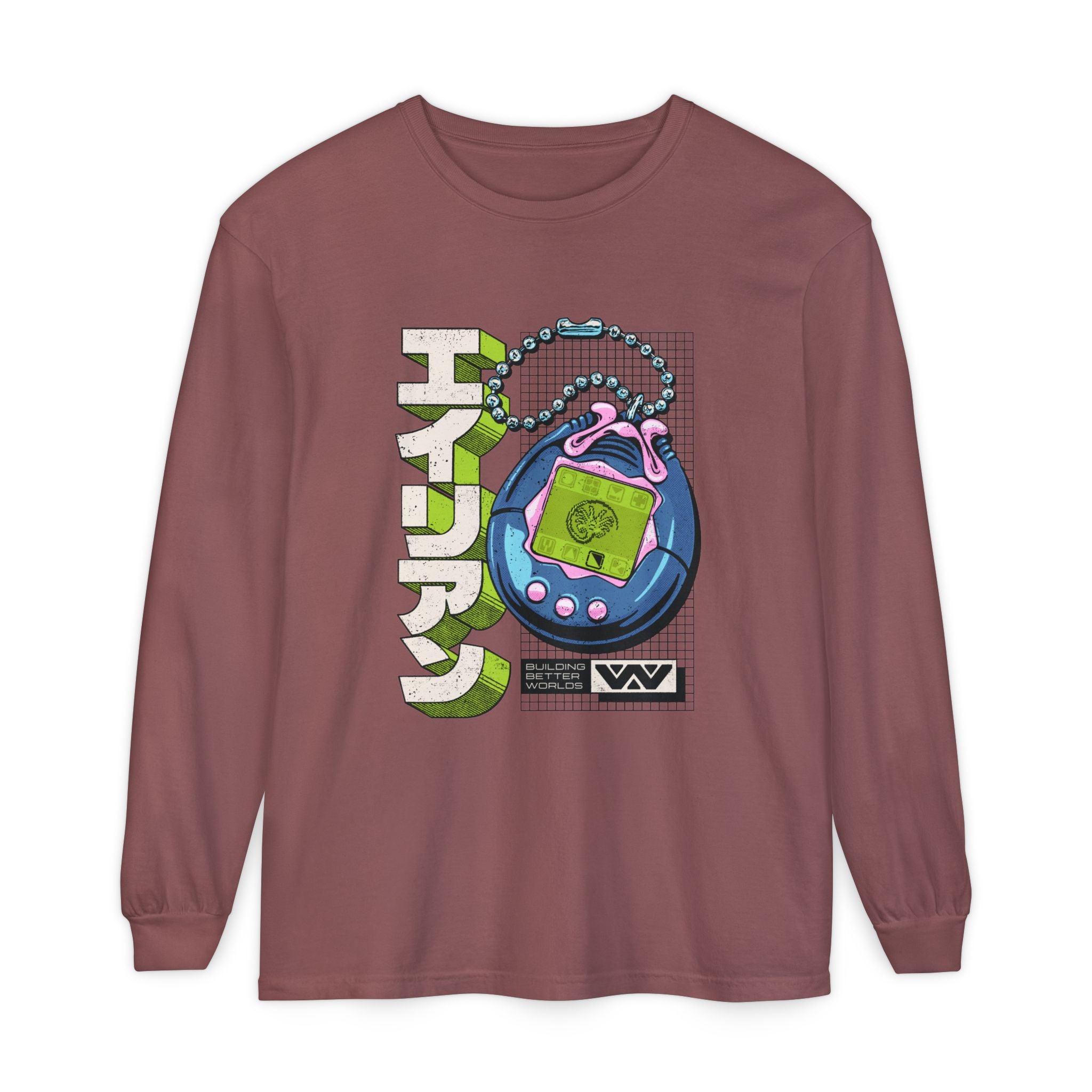Alien Tamagotchi Long Sleeve T-Shirt