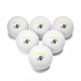 Thunderboltz Soccer Ping Pong Balls, 6 pcs