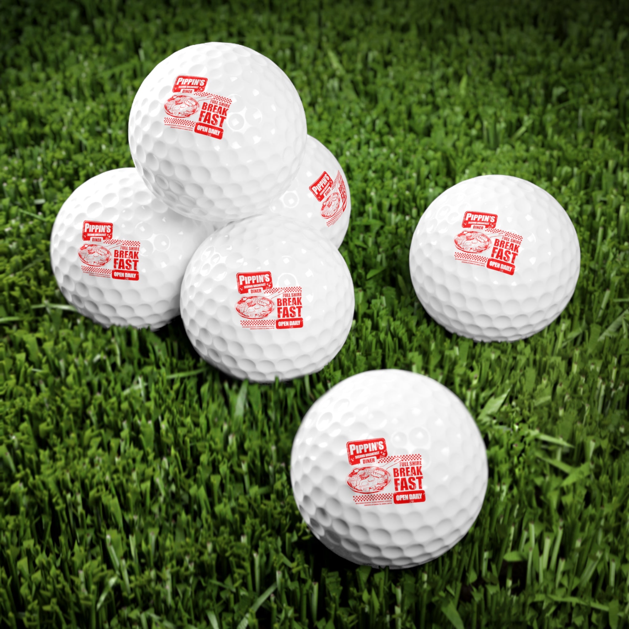 Full Breakfast Golf Balls, 6pcs