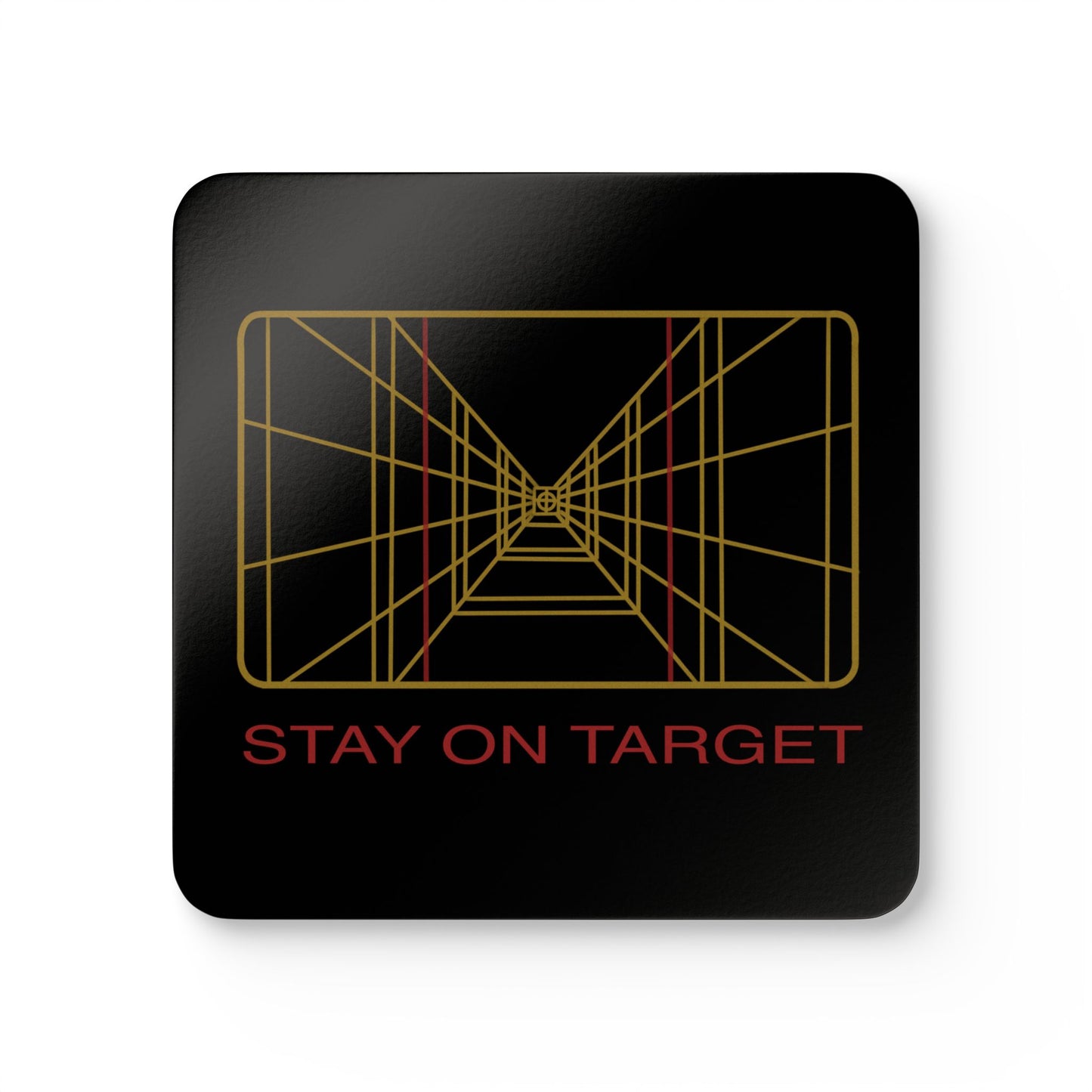 Stay on Target Corkwood Coaster Set