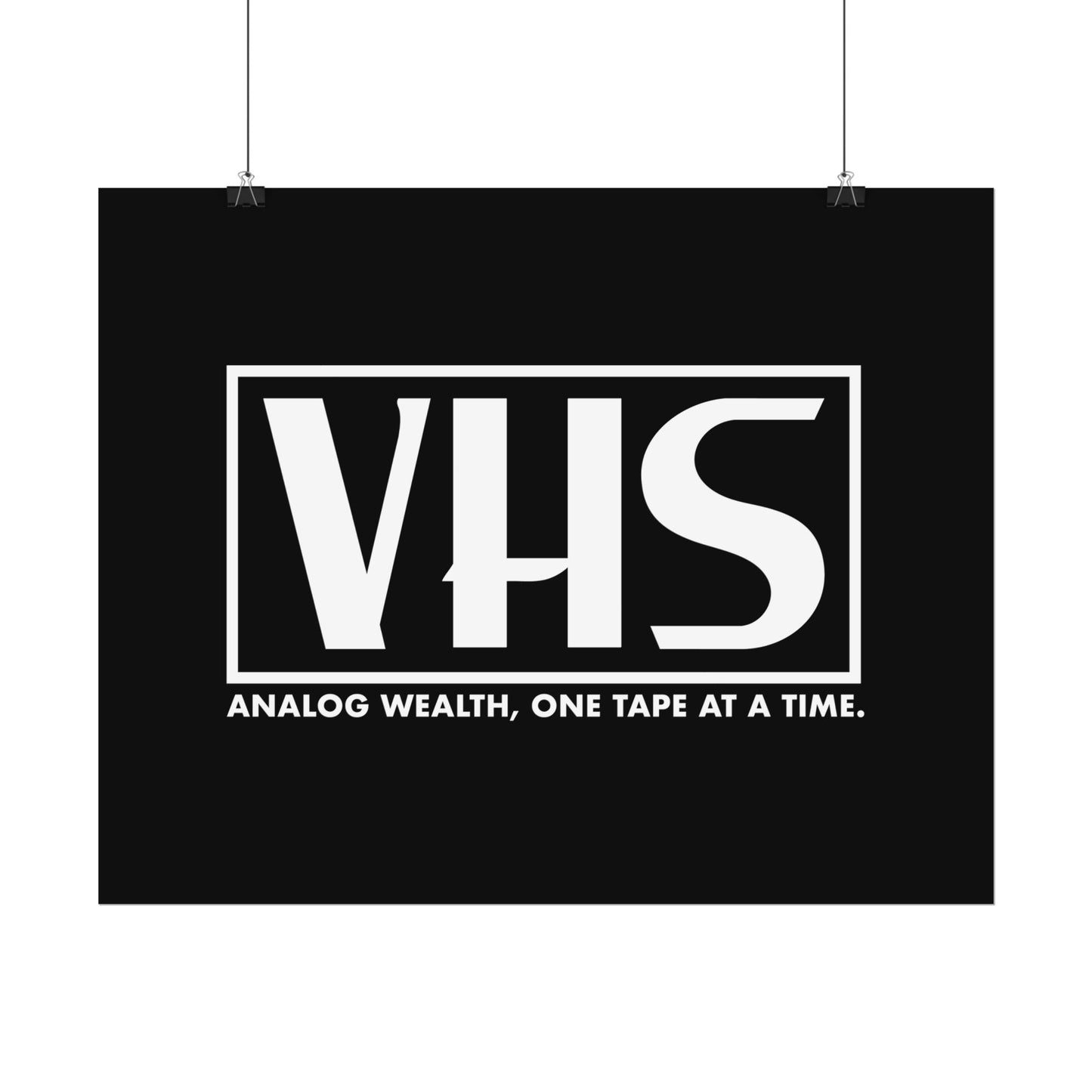Analog Wealth VHS Art Print