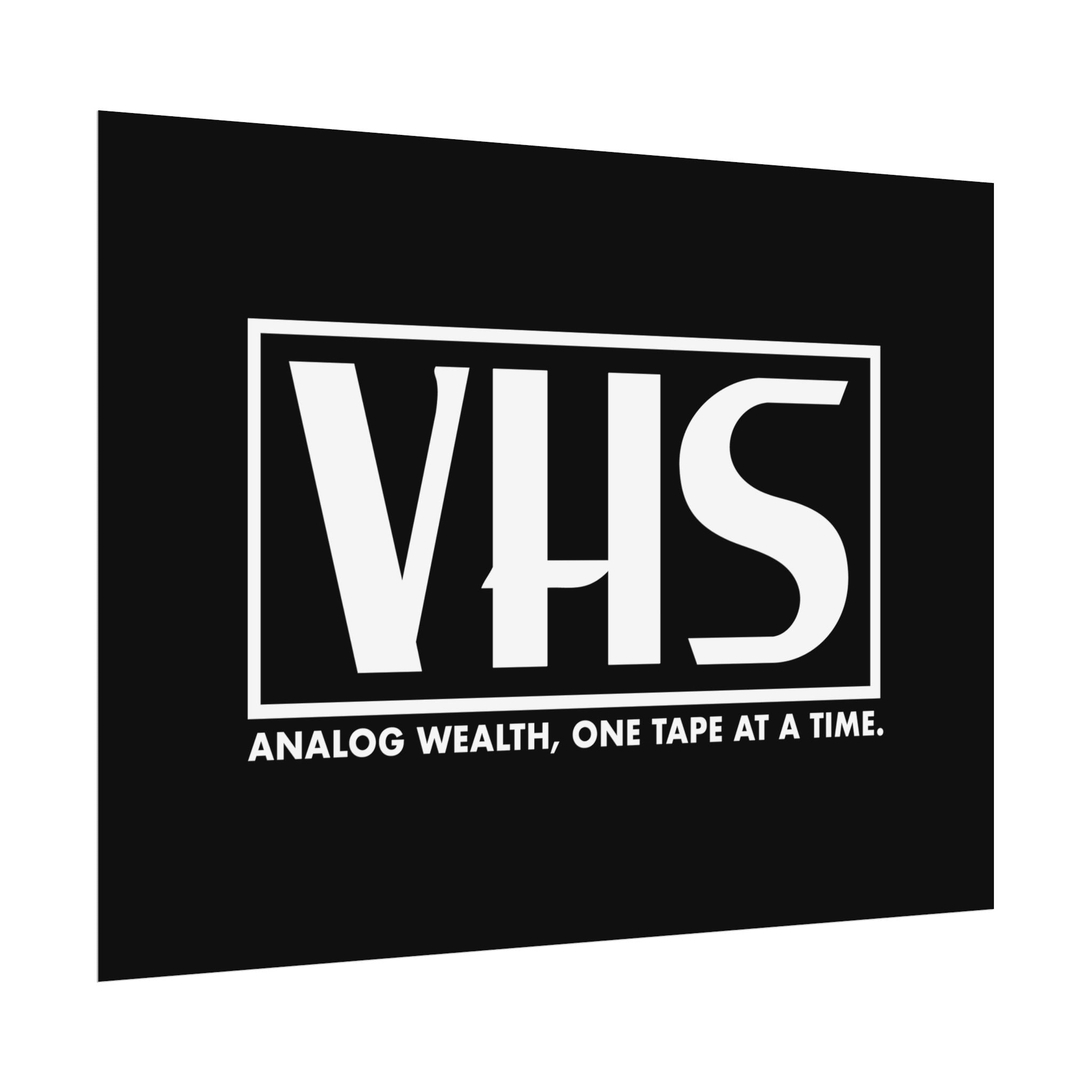 Analog Wealth VHS Art Print