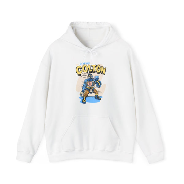 Colton in the TV Hoodie