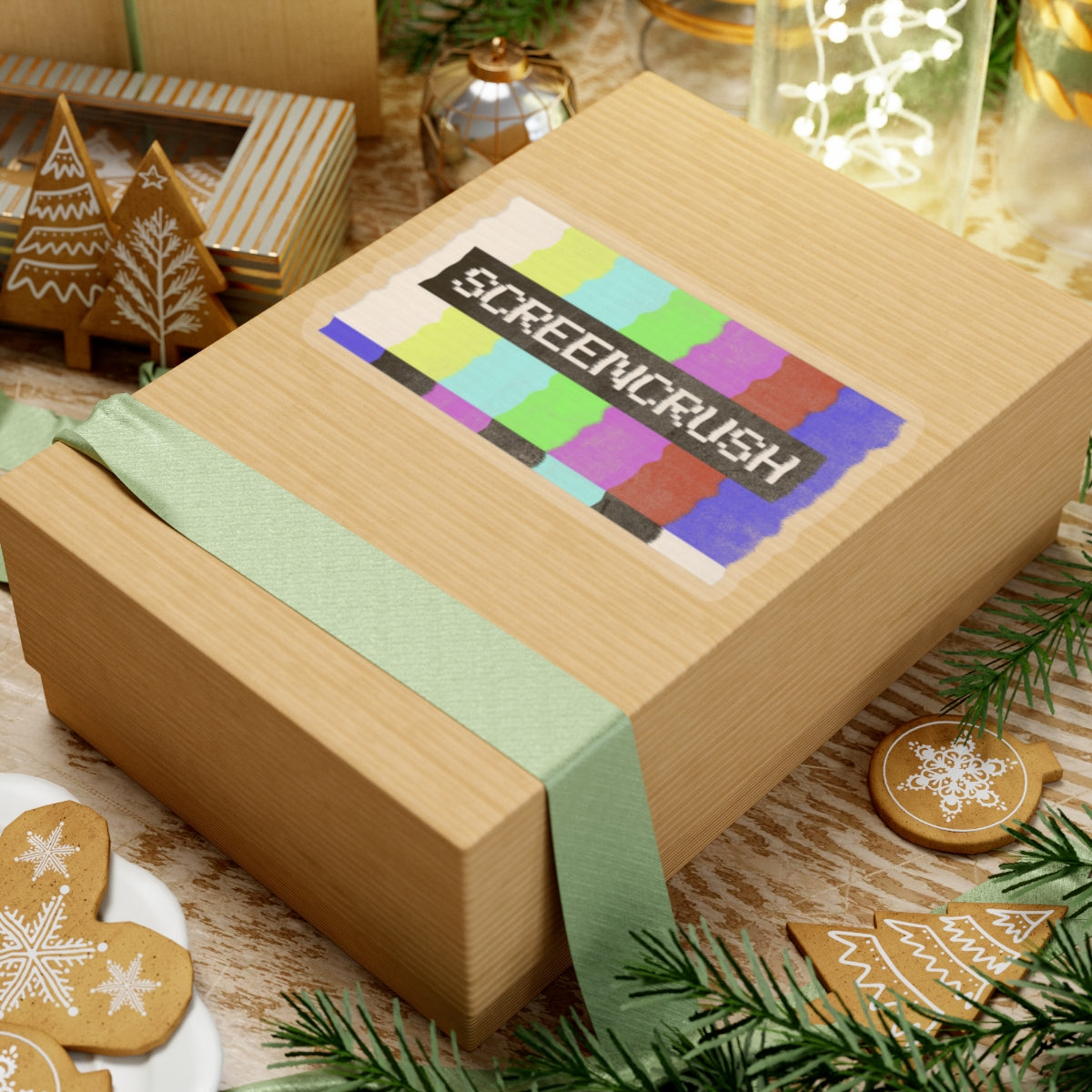 Screencrush Color Bars Kiss Cut Stickers