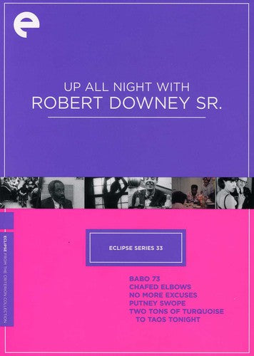 Criterion Collection - Eclipse 33 - up All Night With Rob/dvd