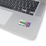 Screencrush Color Bars Kiss Cut Stickers