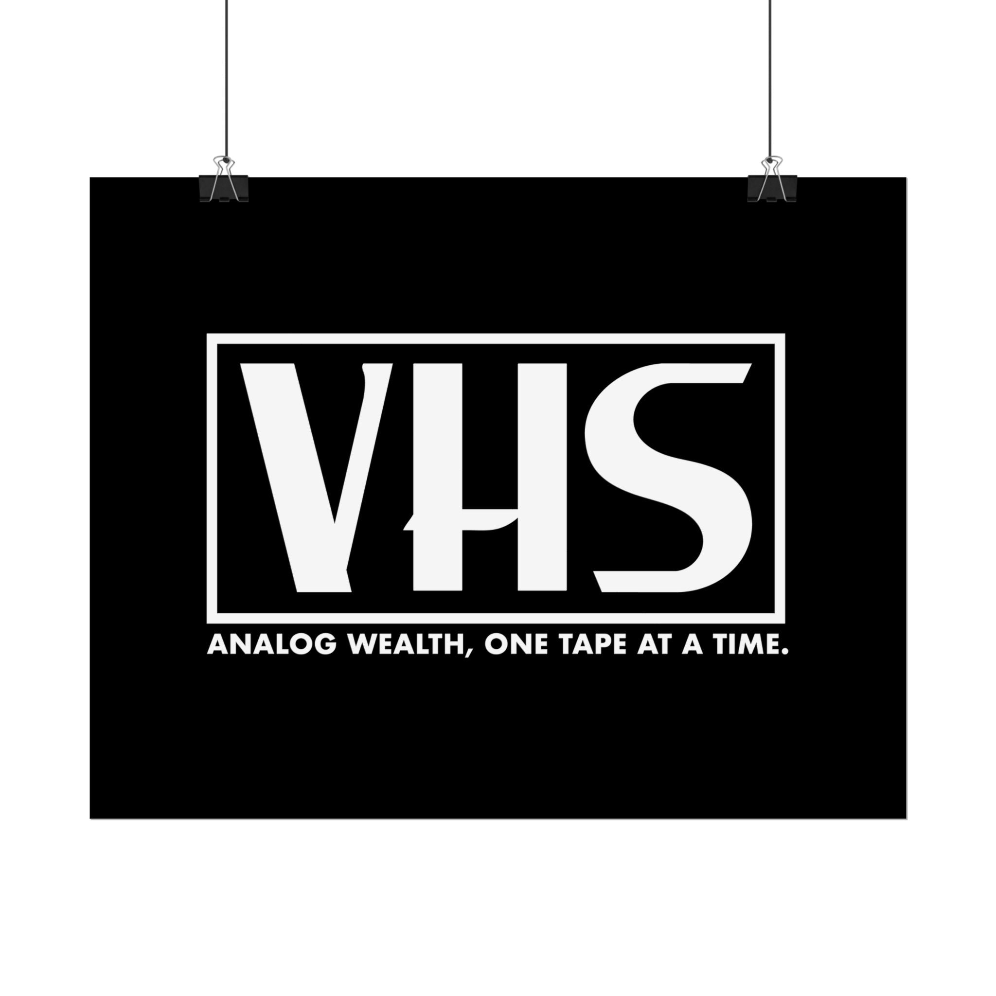 Analog Wealth VHS Art Print