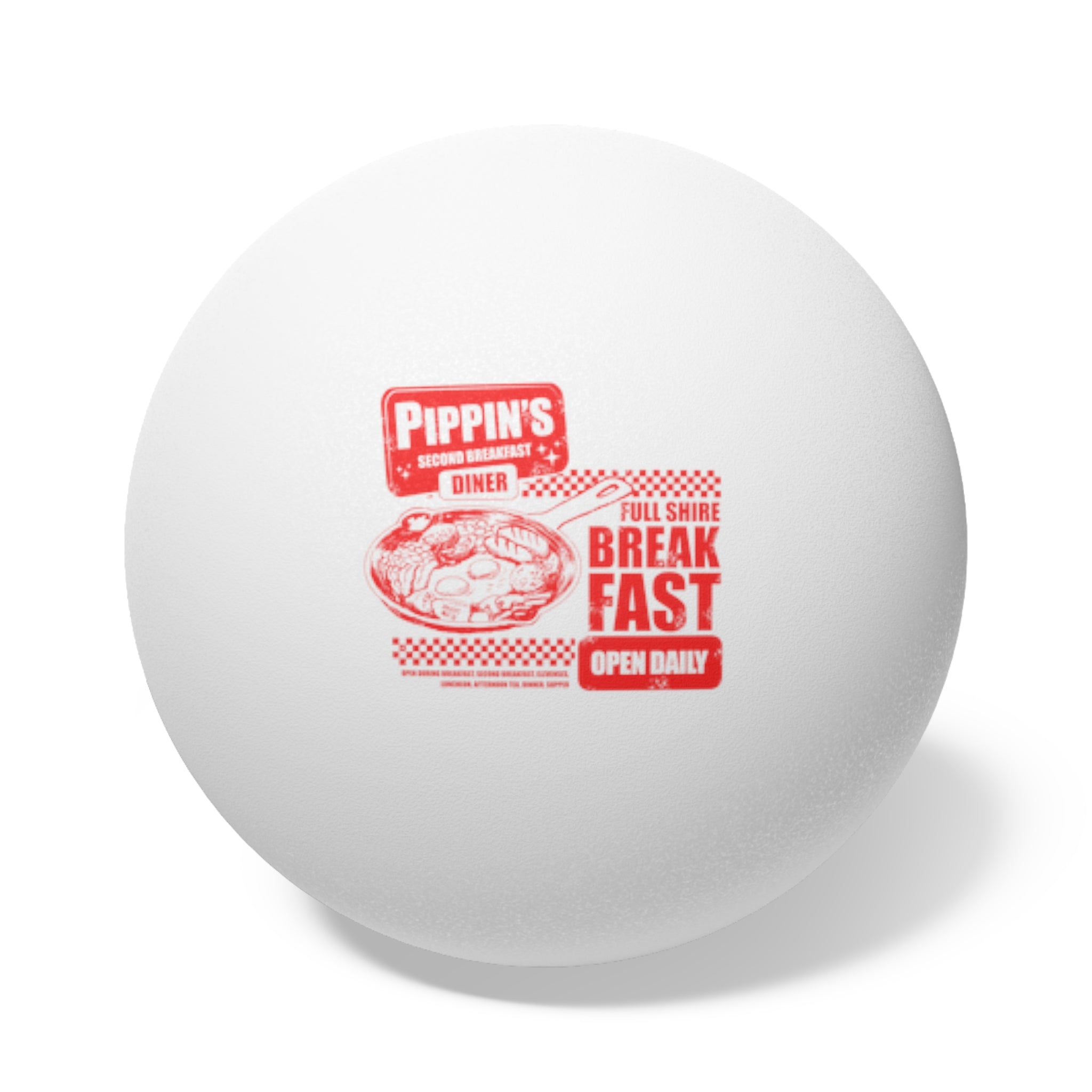 Full Breakfast Ping Pong Balls, 6 pcs