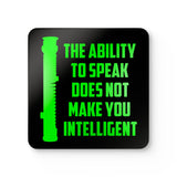 Ability to Speak Corkwood Coaster Set