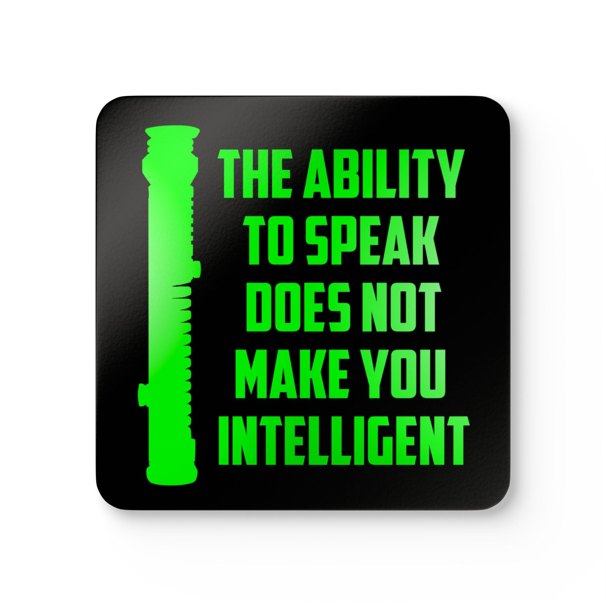 Ability to Speak Corkwood Coaster Set