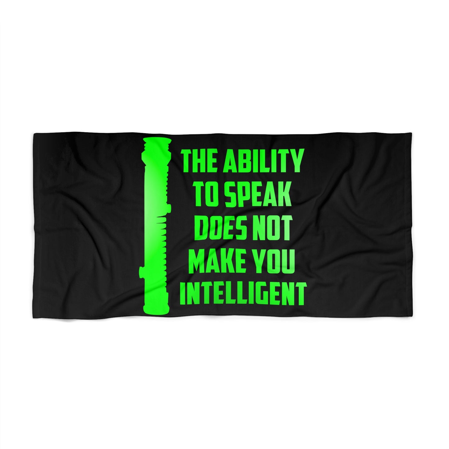 Ability to Speak Beach Towel