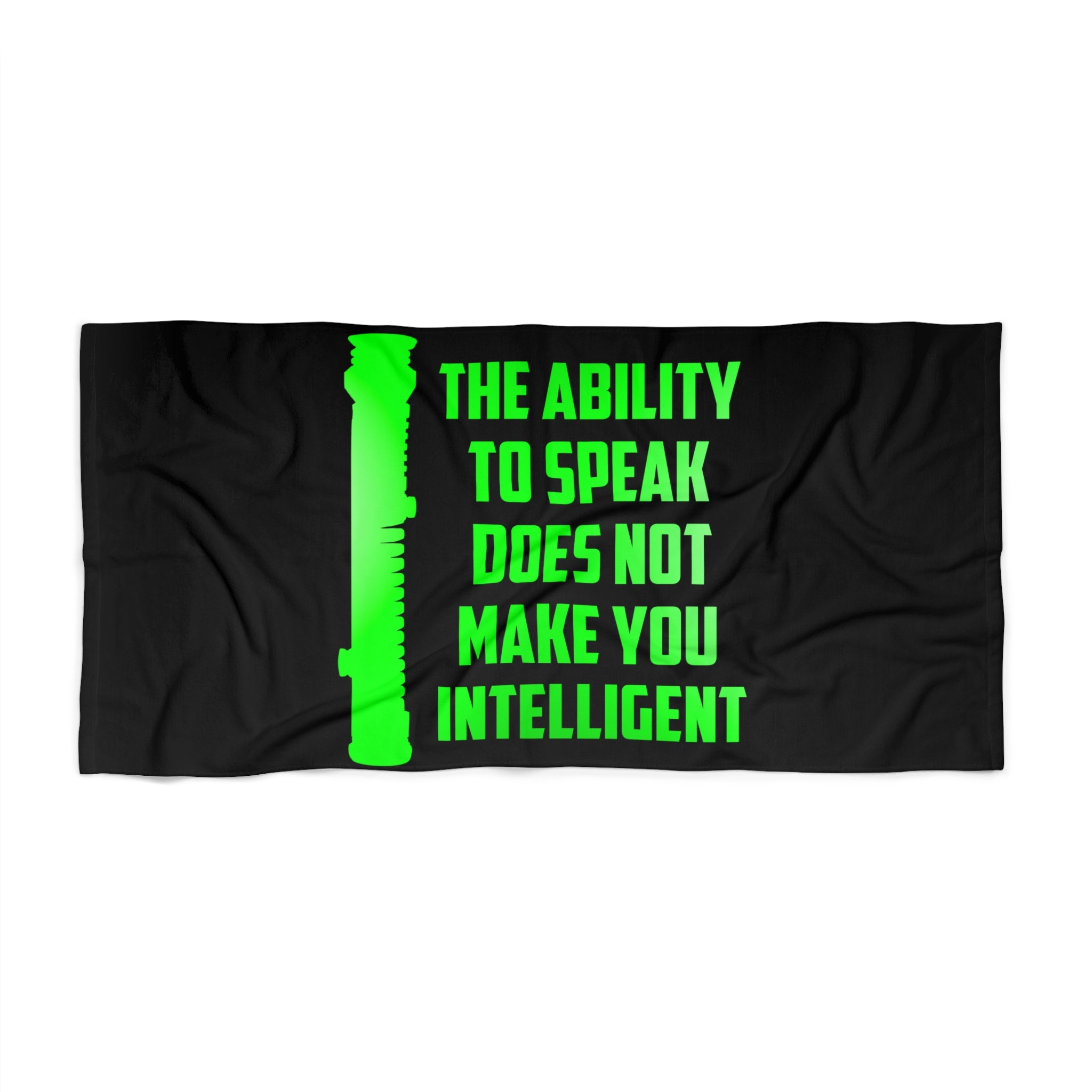 Ability to Speak Beach Towel