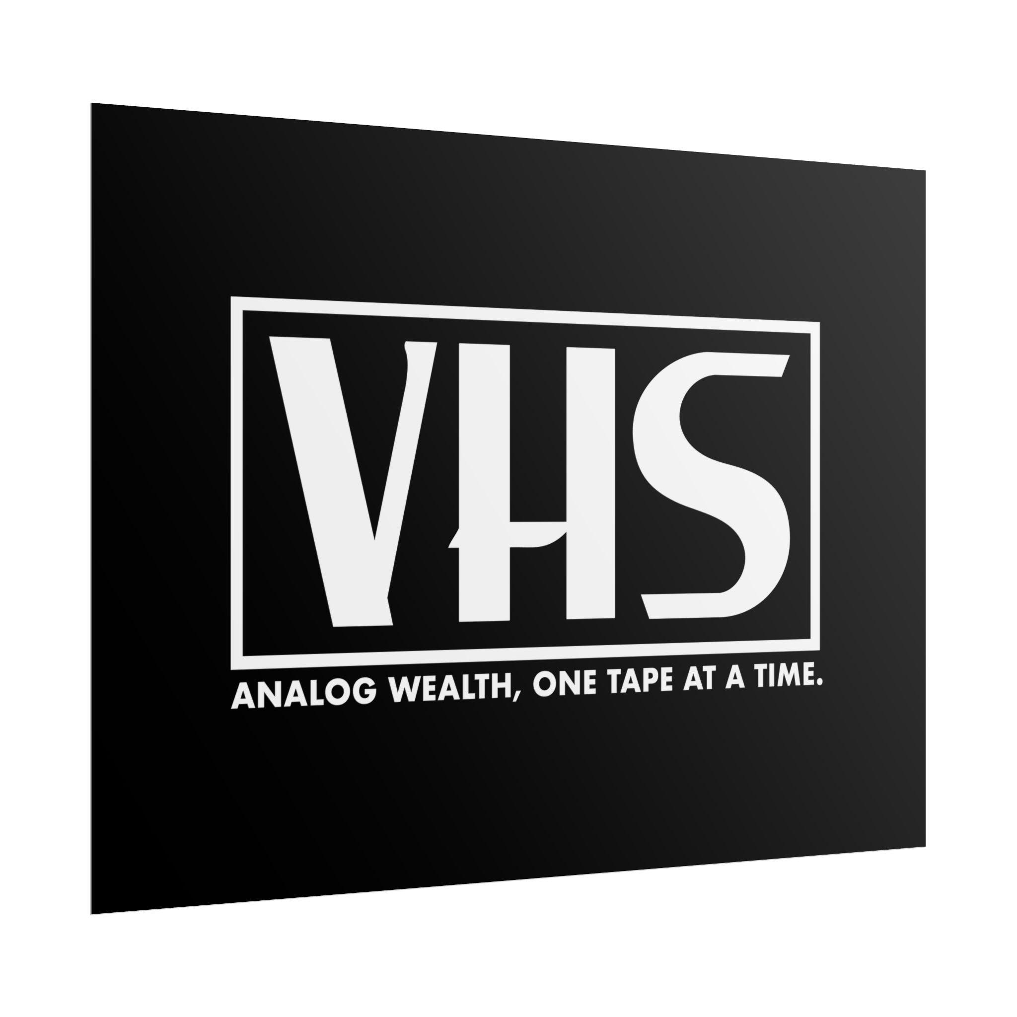 Analog Wealth VHS Art Print