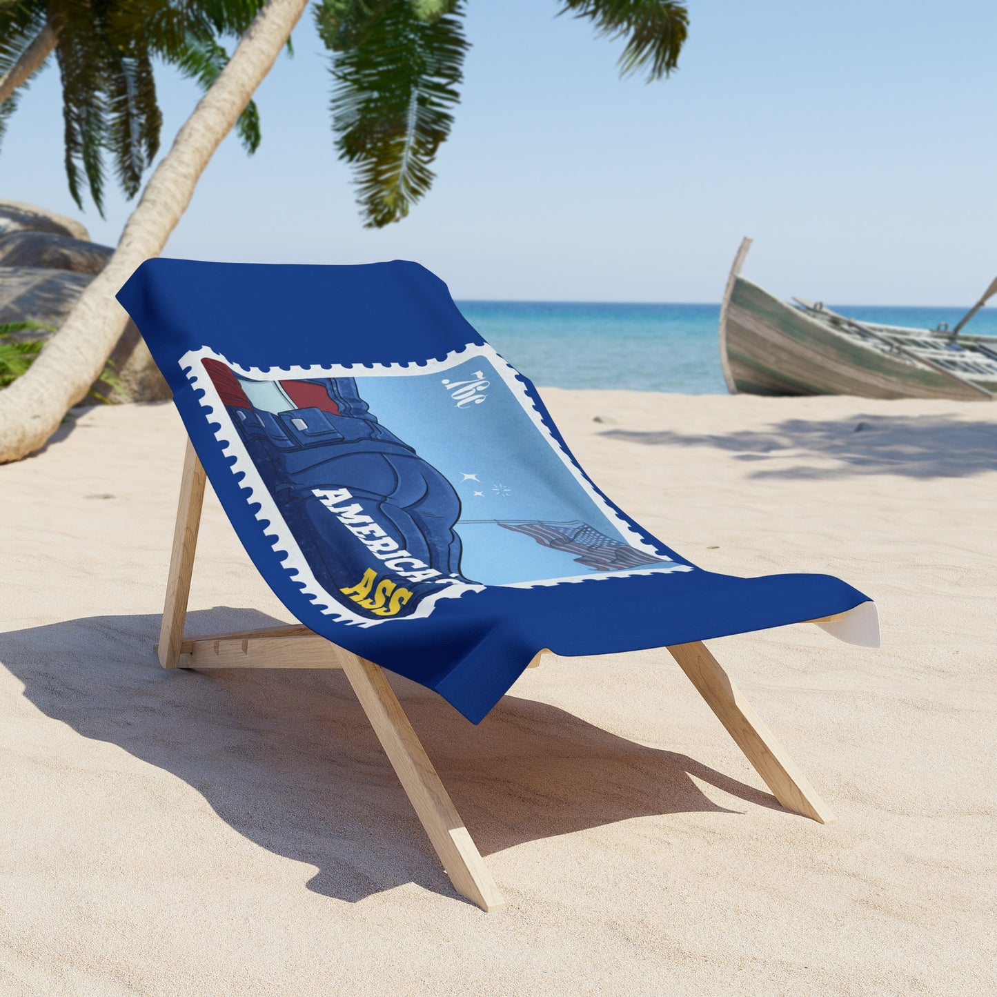 AA Stamp Beach Towel