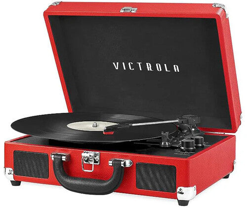 Victrola VSC-550BT-Red Journey Bluetooth Suitcase 3 Speed Turntable Red