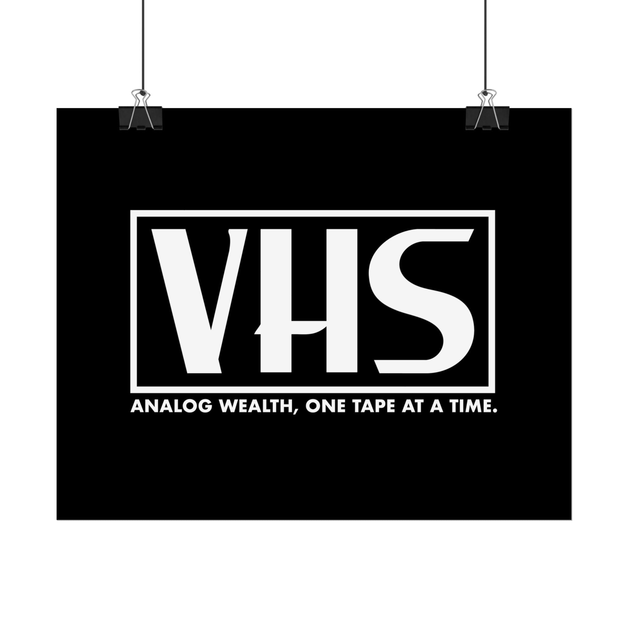 Analog Wealth VHS Art Print
