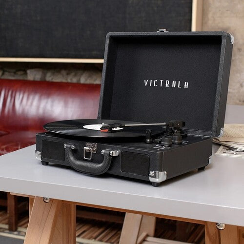 Victrola VSC-550BT-BLK Journey Bluetooth Wireless Suitcase Turntable 3 Speed    (Black)
