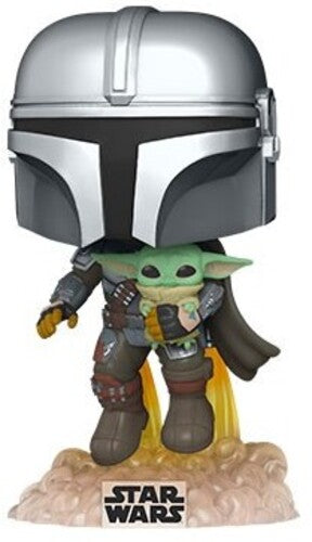 Pop Star Wars - Funko POP! Star Wars: The Mandalorian - Mando Flying with Jet Pack