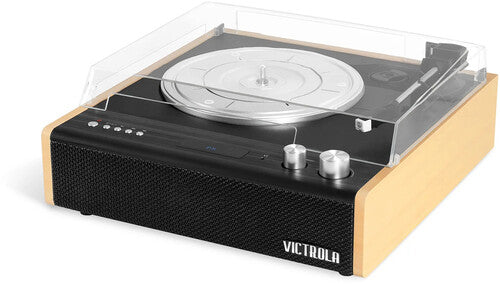 Victrola VTA-72-BAM The Eastwood Hybrid Turntable - Speakers (Black/Brown)