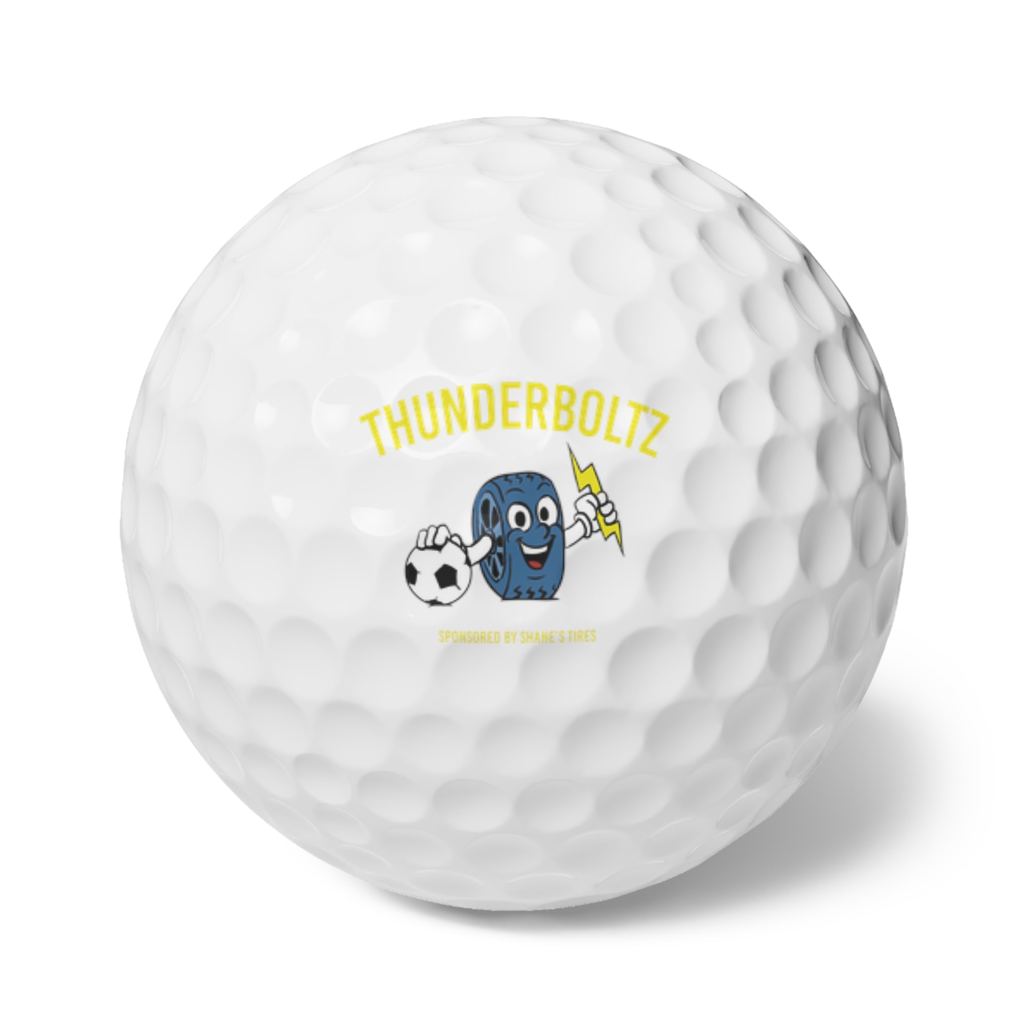 Thunderboltz Soccer Golf Balls, 6pcs