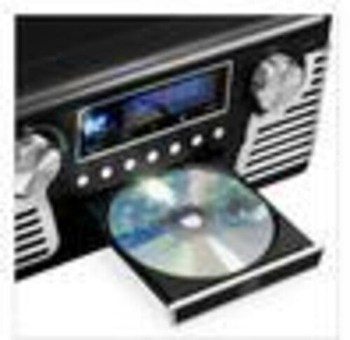 Victrola V50-200-BLK Retro Bluetooth 7 in 1 Music Center (33/45/78) CD/Cass (Black)