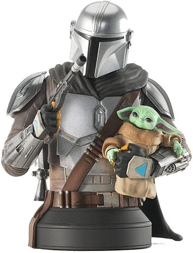 Diamond Select - Diamond Select - Star Wars The Mandalorian With Grogu 1/6 Scale Px Bust