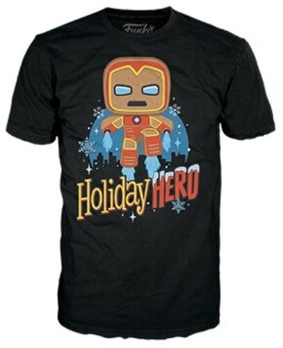 FUNKO BOXED TEE: Marvel Holiday- GB Iron Man