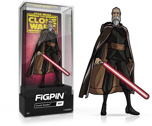 Figpin Star Wars Clone Wars Count Dooku #997 - FiGPiN - Star Wars The Clone Wars - Count Dooku Enamel Pin (997)