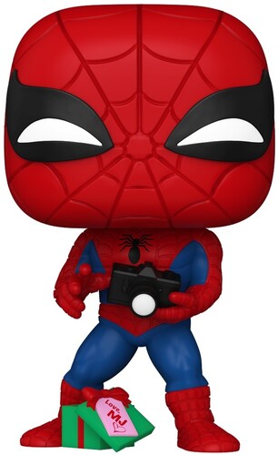 Pop Marvel Holiday - FUNKO POP! Marvel: Spiderman with Open Gift