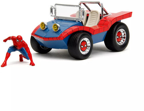 1:24 Hwr - Spiderman Buggy W/Spiderman - Jada Toys - 1:24 Marvel - Hollywood Rides - Buggy with Spider-Man Figure