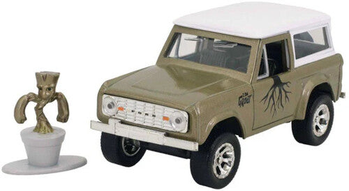 1:32 Hwr - '73 Ford Bronco W/Groot - Jada Toys - 1:32 Marvel Guardians of the Galaxy - Hollywood Rides - '73 Ford Bronco with Groot Figure