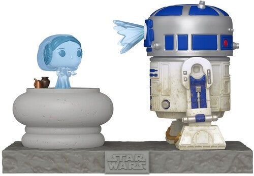 Pop Deluxe Star Wars - FUNKO POP! Deluxe: Star Wars - R2-D2 with Princess Leia Hologram