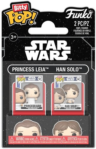 Bitty Pop Star Wars - Funko Bitty POP: Star Wars Empire Strikes Back 2-Pack - Leia and Han
