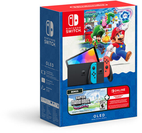 System: Oled - Super Mario Bros Wonder Bundle - Gaming Console:  Nintendo Switch OLED - Super Mario Bros Wonder Bundle