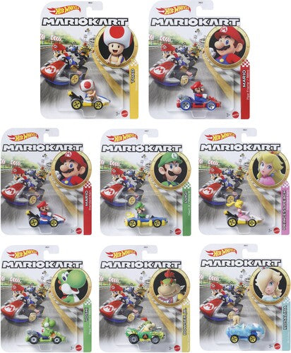 Hot Wheels Mario Kart - Hot Wheels 1 64 Mario Kart 8 Piece C Asrt