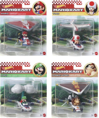 Hot Wheels Mario Kart - Hot Wheels Mario Kart Glider 4 Piece S Asrt